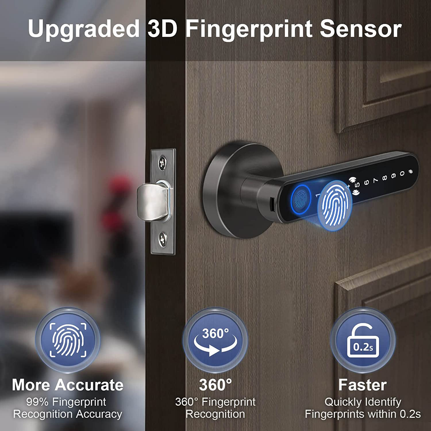 Smart Fingerprint Door Lock Ha - огляд і ціна Letter Opener Brass