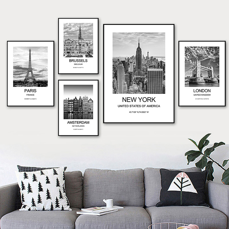 City Poster New York London Pa - огляд і ціна Ink Blotter Paper